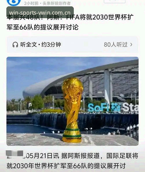 2030世界杯扩军至66队全面解析：中国男足能否迎来破冰时刻？